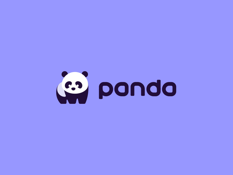 可爱熊猫logo设计-字体传奇网(ziticq)